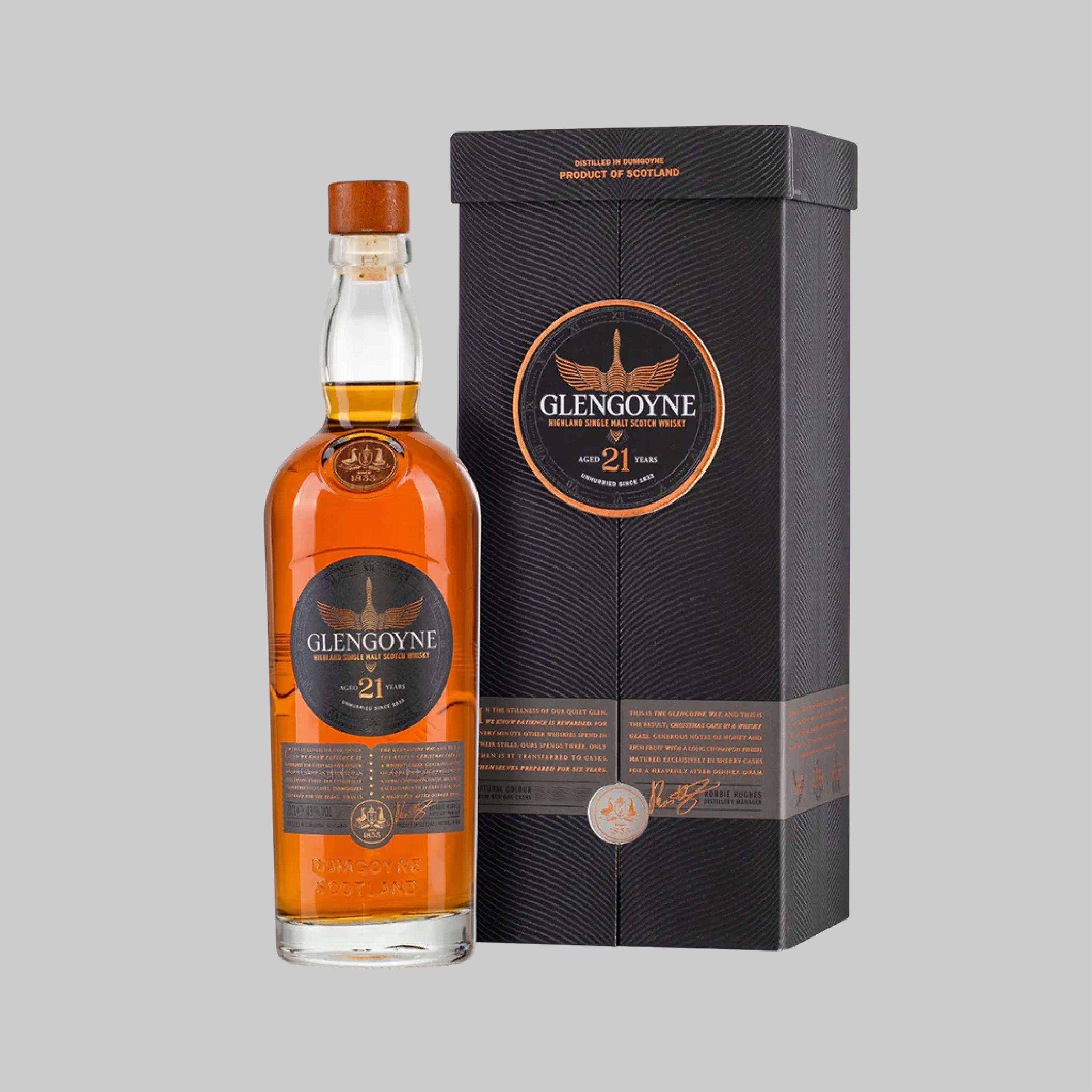 Glengoyne 21 Years Single Malt Scotch Whisky 700ml 43.0% | TIME2DRINK