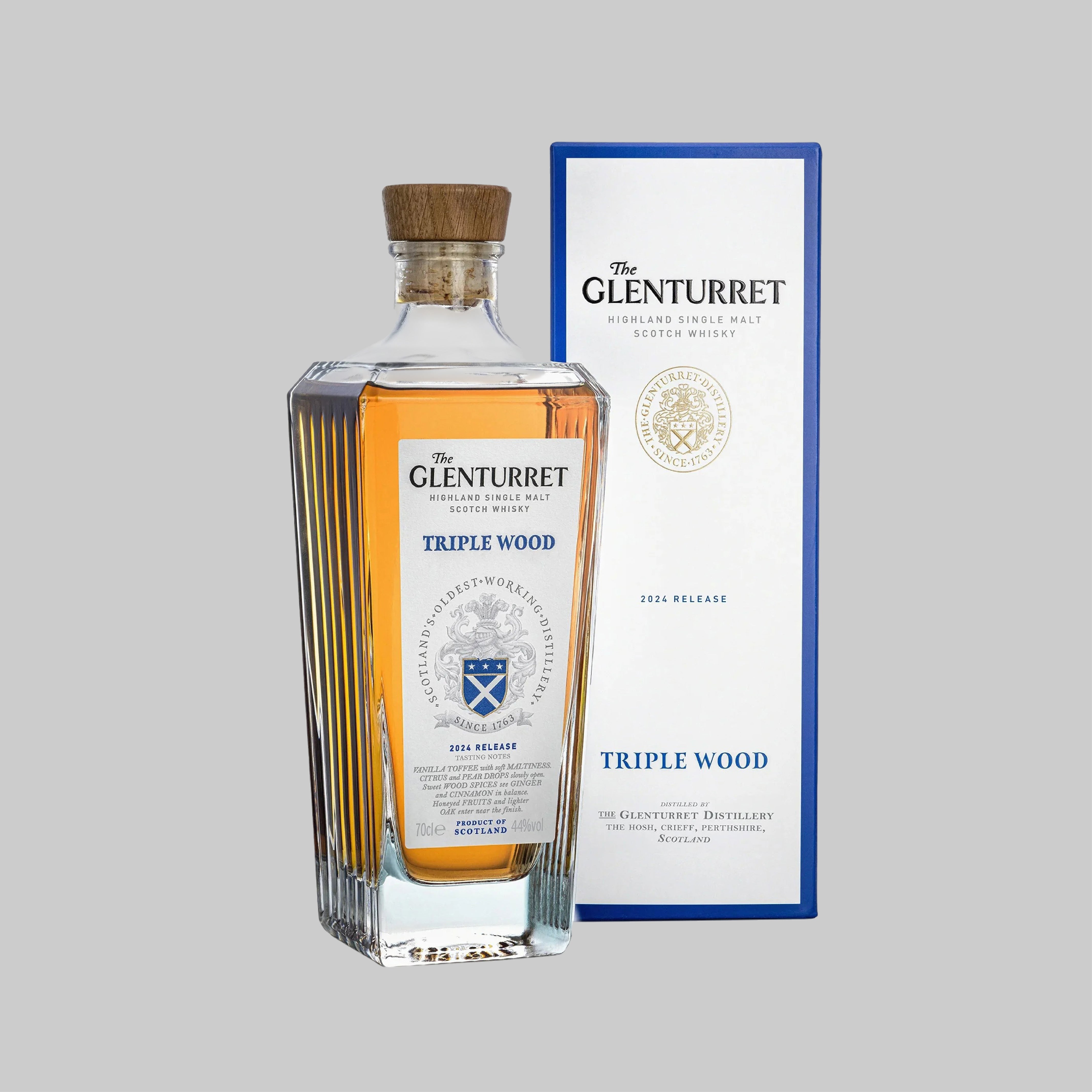 Glenturret Triple Wood Single Malt Scotch Whisky 700ml 44.0% | TIME2DRINK