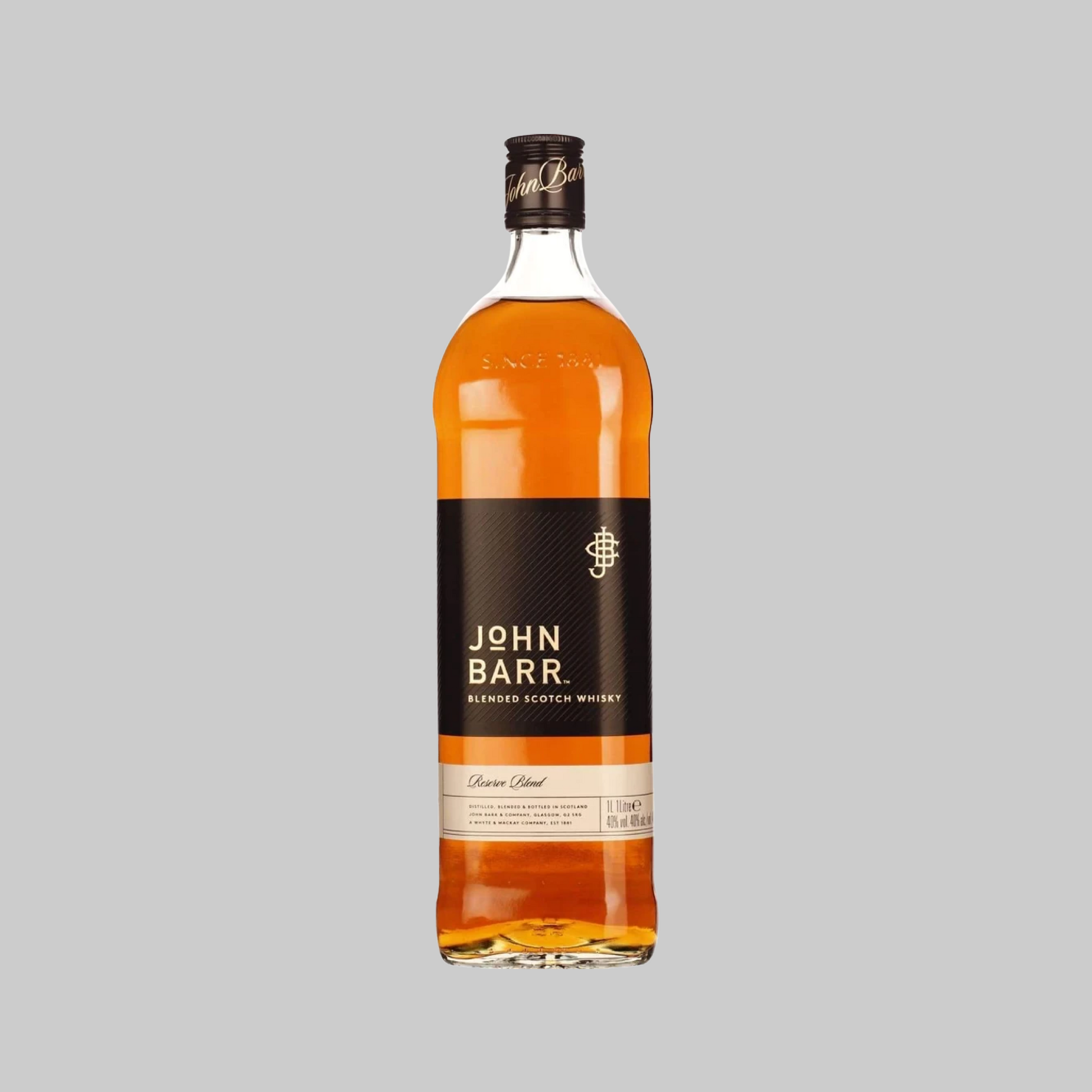 John Barr Black Blended Scotch Whisky 1000ml 40.0% | TIME2DRINK