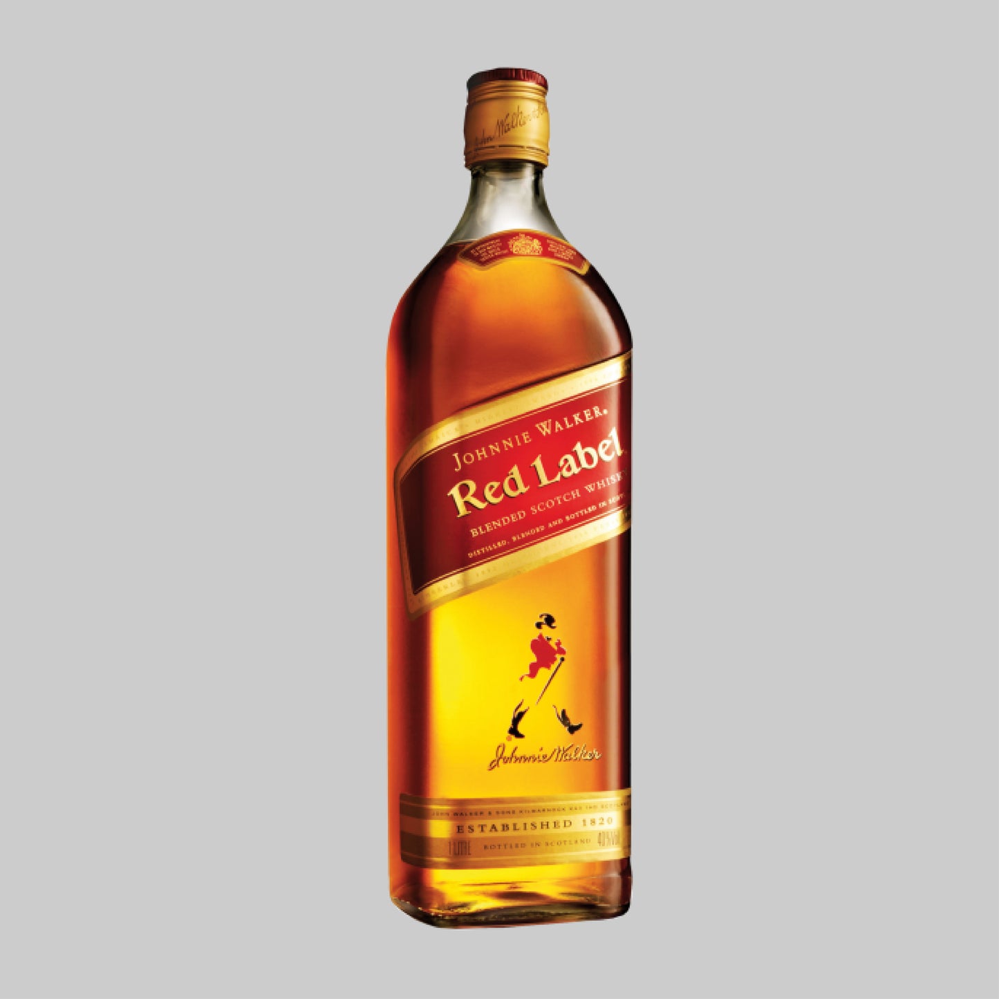 Johnnie Walker Red Label Blended Scotch Whisky 1000ml 40.0% - Time2Drink
