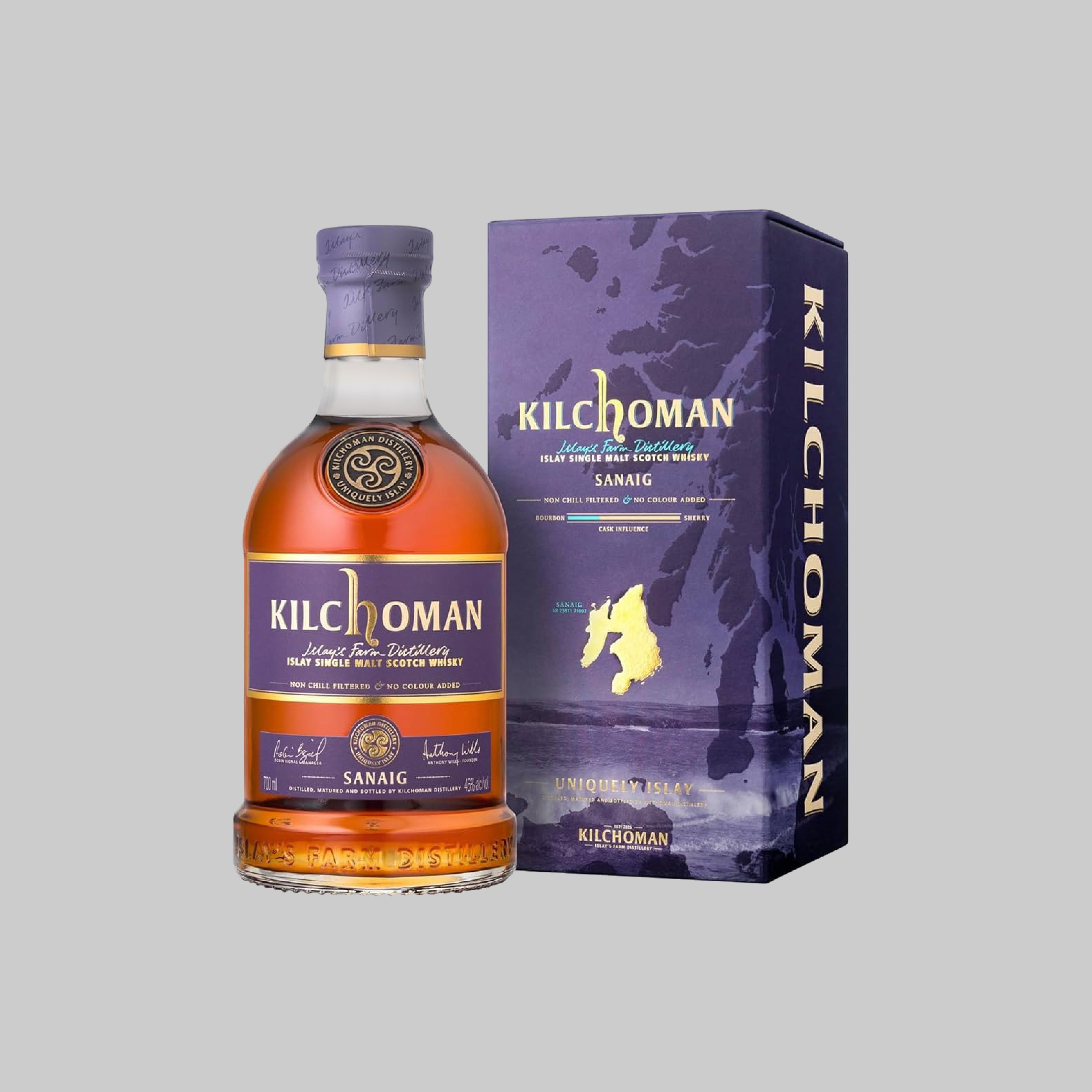 Kilchoman Sanaig Islay Single Malt Scotch Whisky 700ml 46.0% | TIME2DRINK