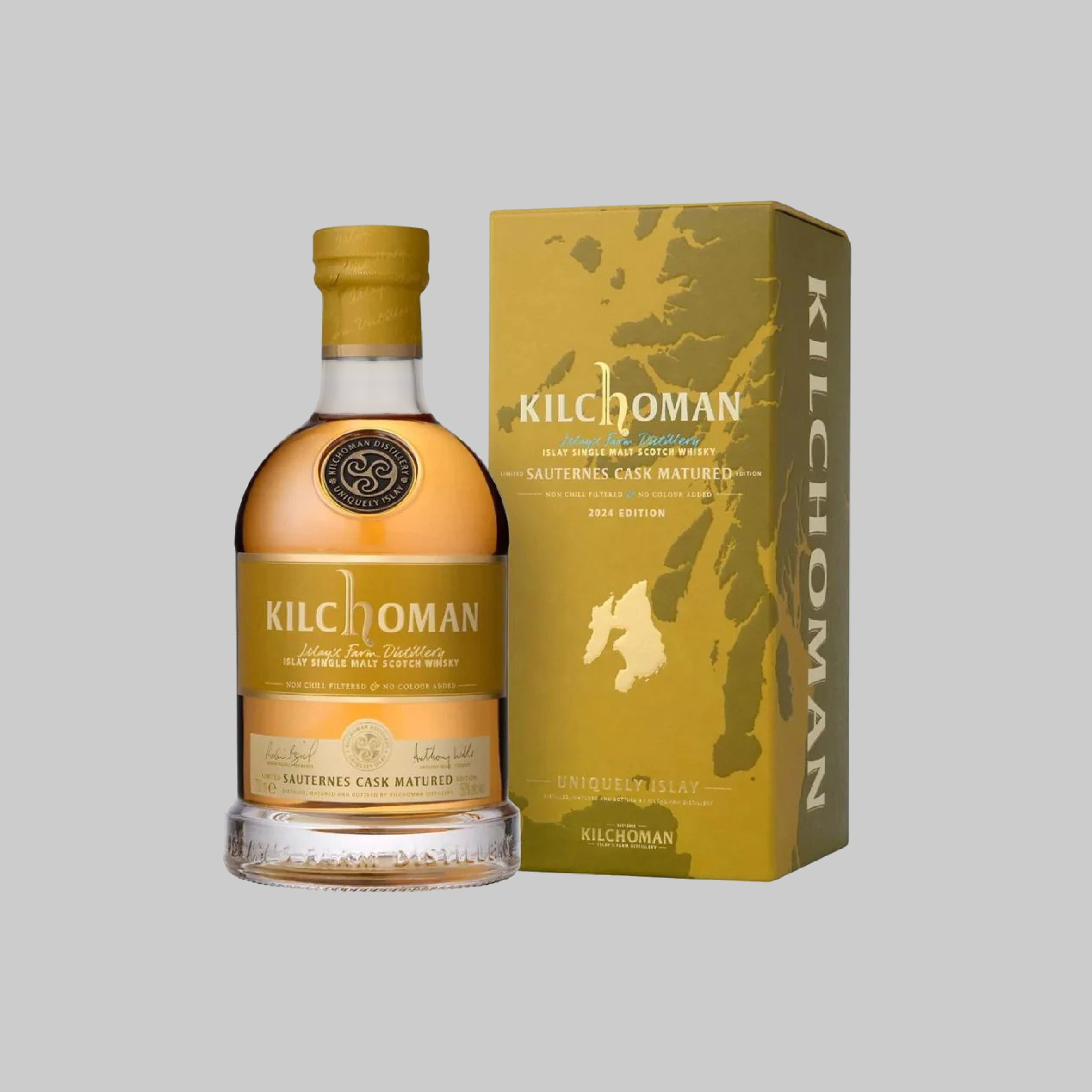Kilchoman Sauternes Cask Islay Single Malt Scotch Whisky 700ml 50.0% | TIME2DRINK