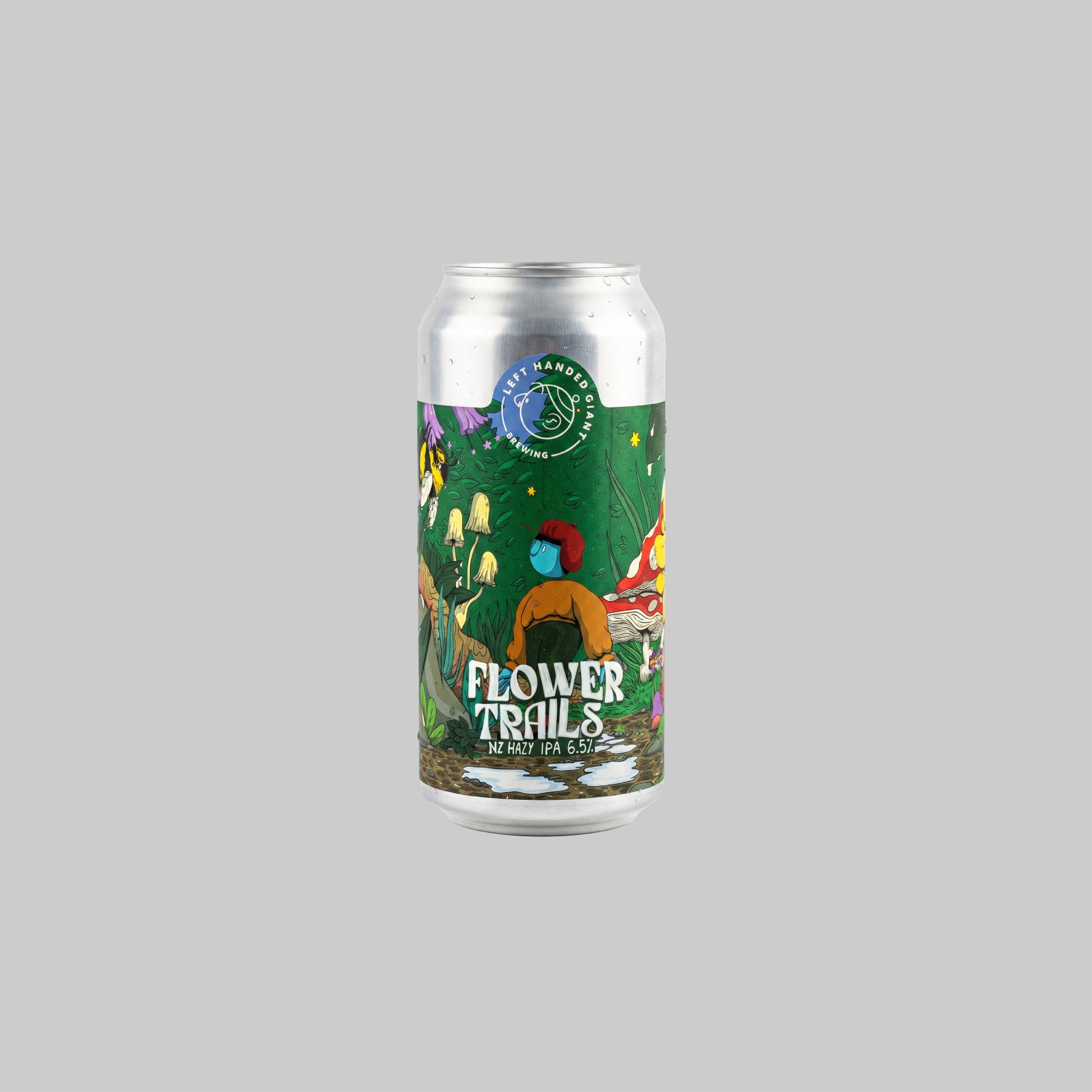 Left Handed Giant Flower Trails NZ Hazy IPA Can 440ml 6.5% | TIME2DRINK