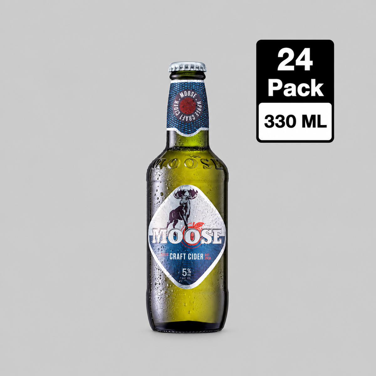 Moose Apple Cider 24x330ml 5.0% | TIME2DRINK