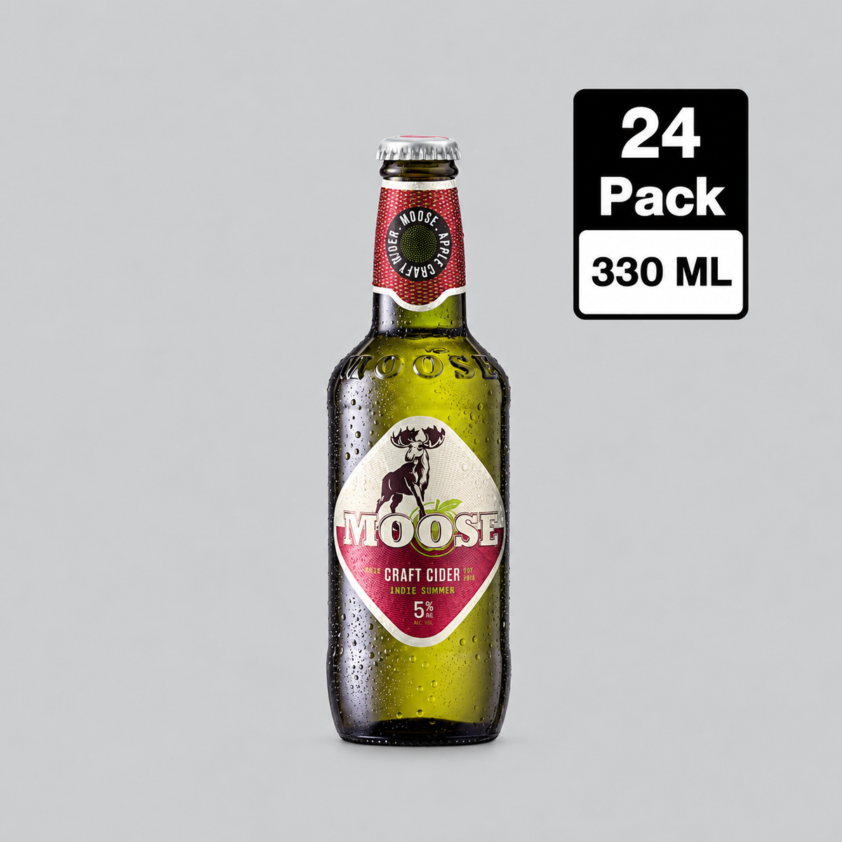 Moose Apple Cider Indie Summer 24x330ml 5.0% | TIME2DRINK