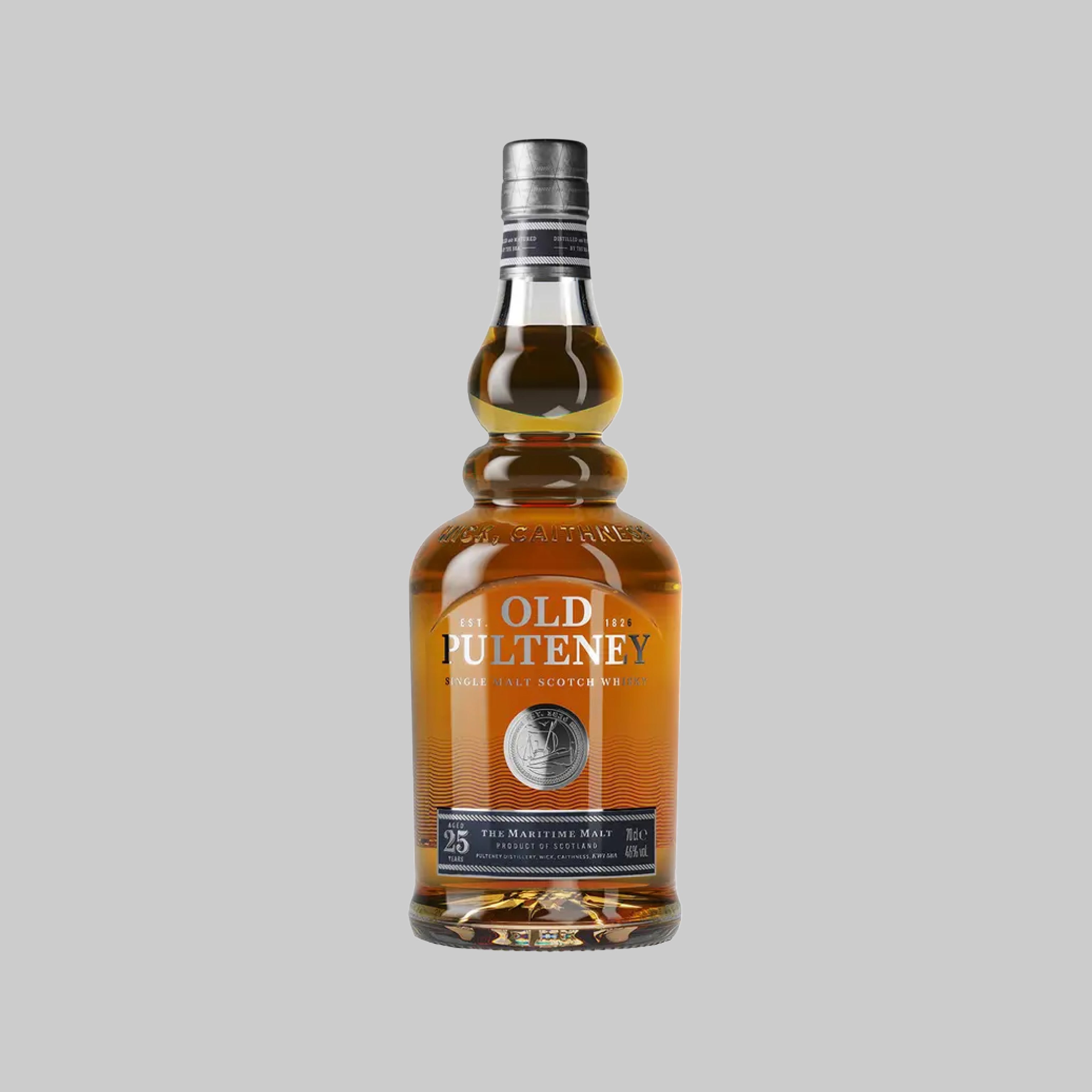 Old Pulteney 25 Years Single Malt Scotch Whisky 700ml 46.0% | TIME2DRINK