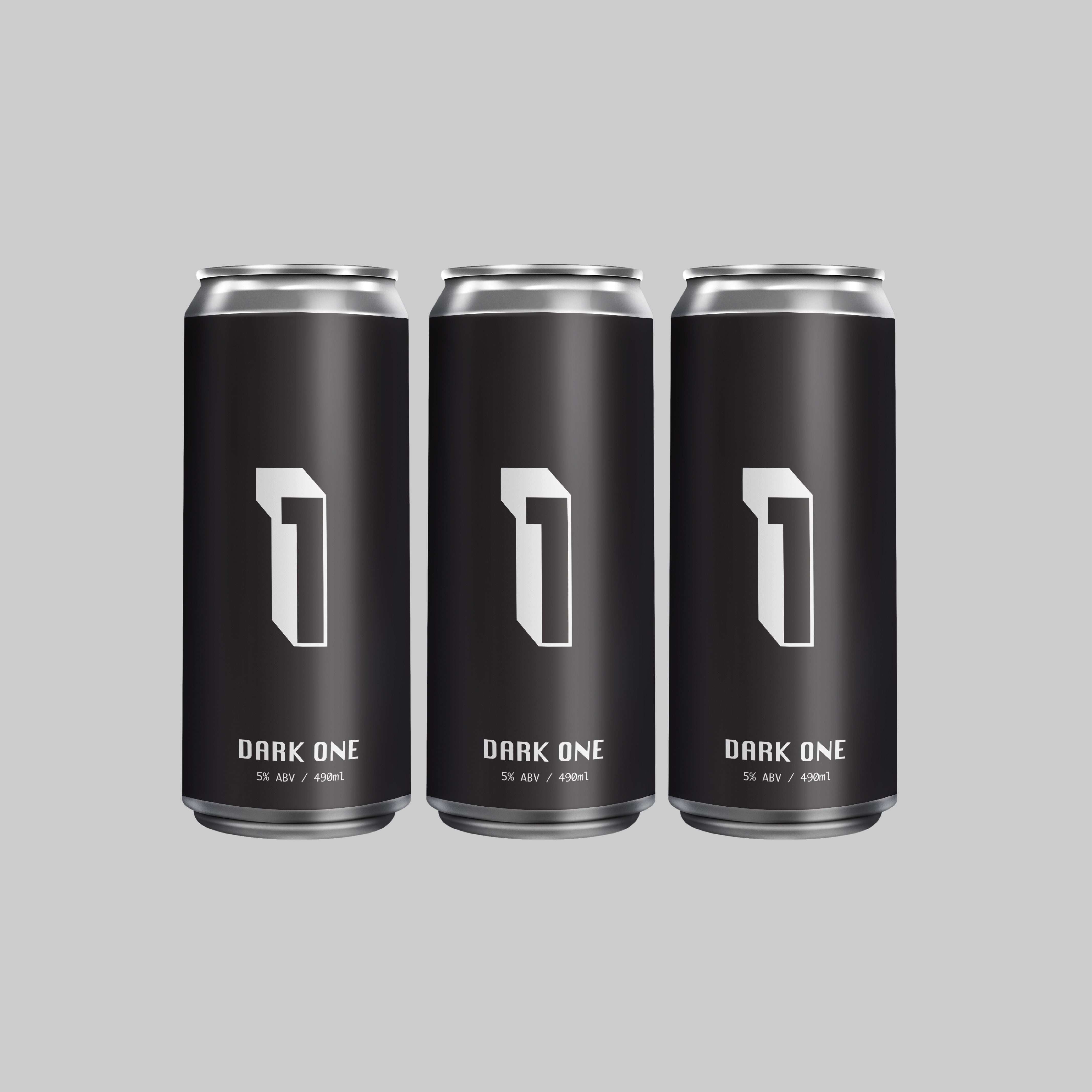 Overnight Dark One Dark Lager Can 490ml 5.0% (Pack of 3) - Time2Drink