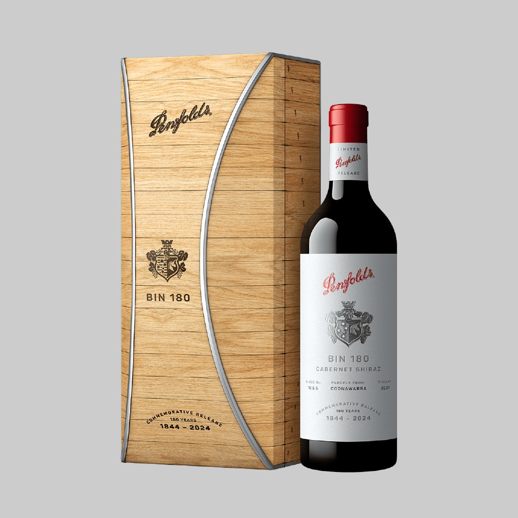 Penfolds Bin 180 Coonawarra Cabernet Shiraz 2021 (Gift Box) 750ml 14.5% | TIME2DRINK