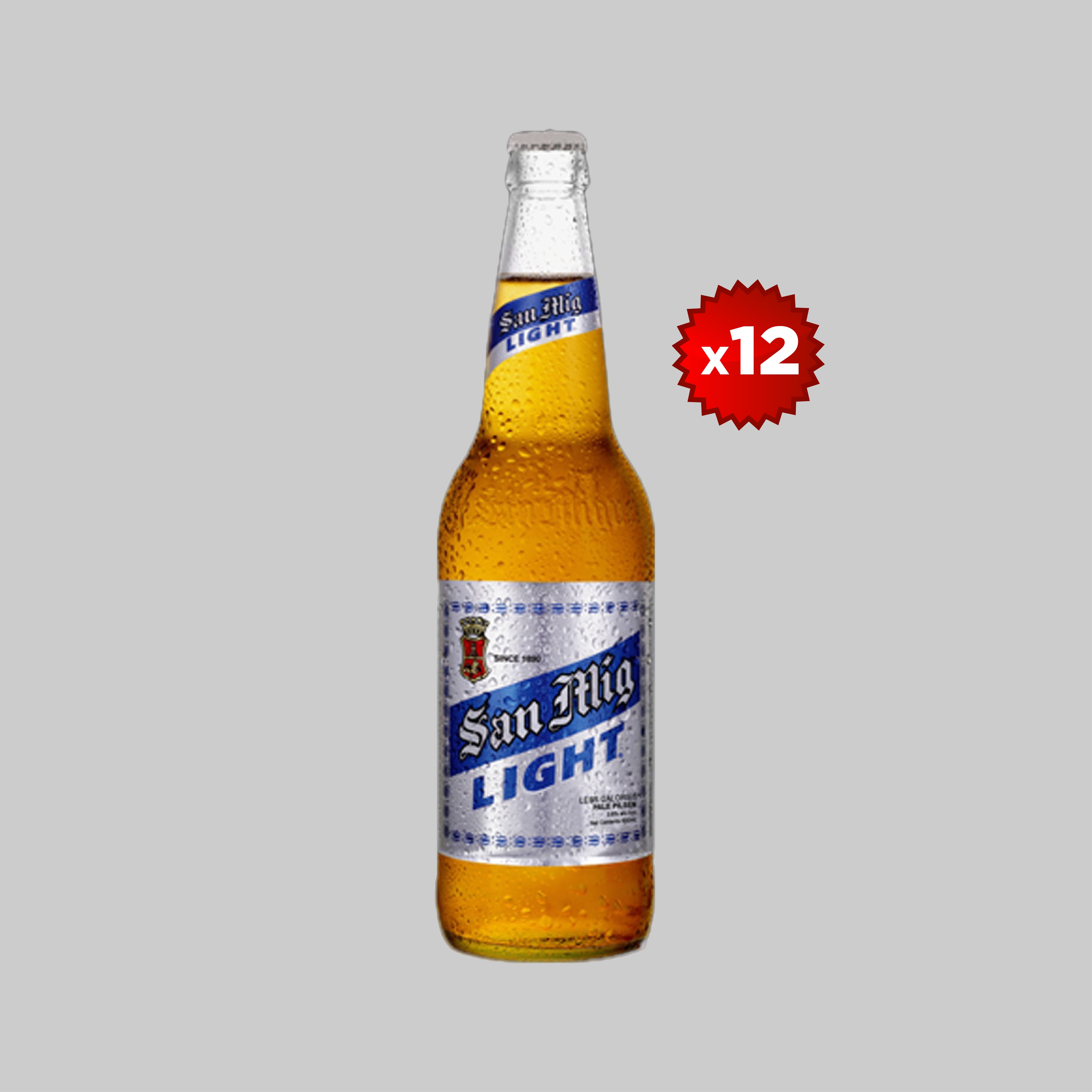 San Miguel Light Large Bottle 12x630ml 5.0% | TIME2DRINK
