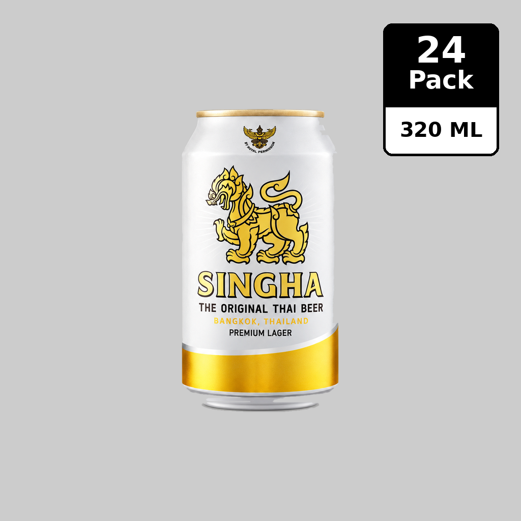 Singha Beer Can 24x320ml 5.0% | TIME2DRINK