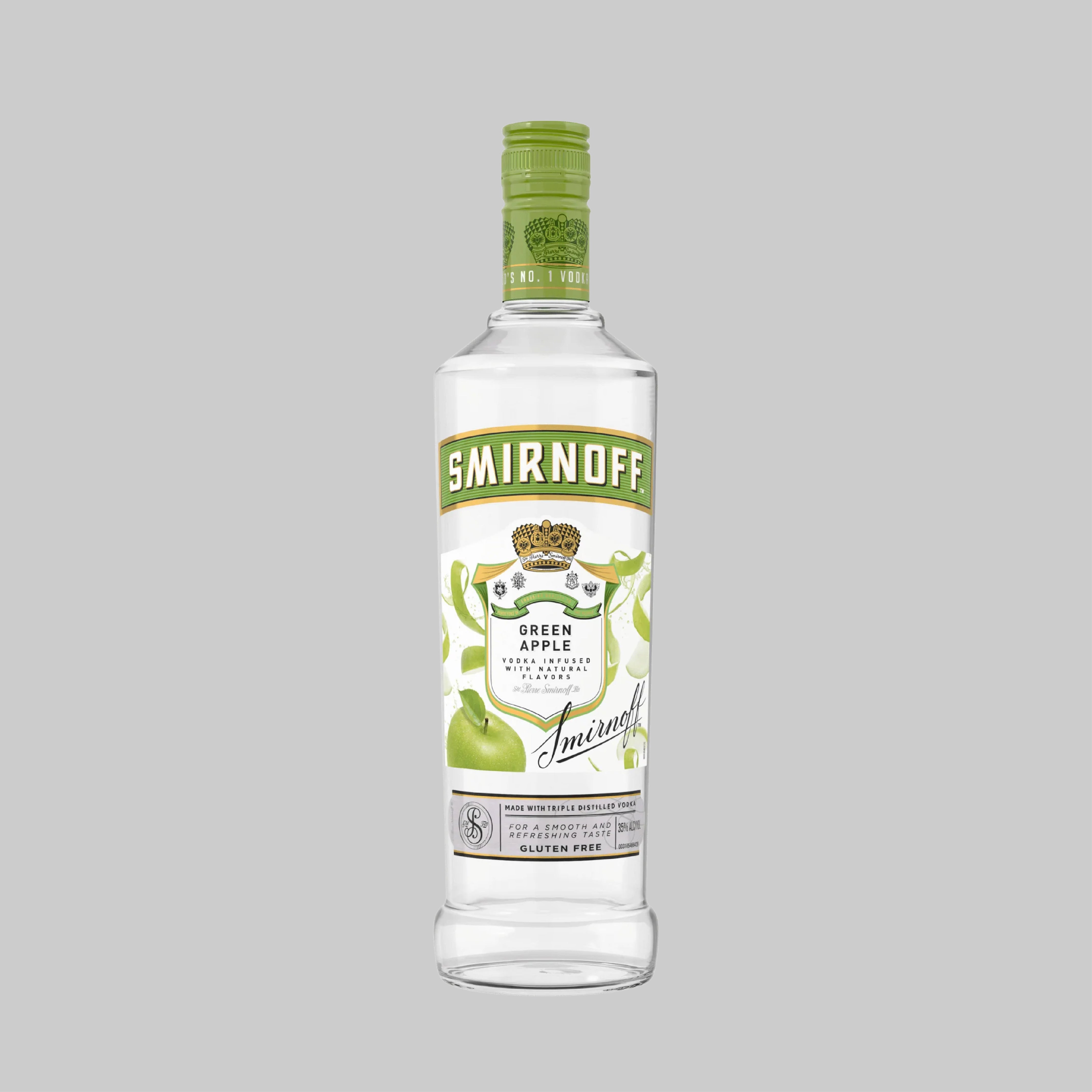 Smirnoff Vodka Green Apple 700ml 35.0% - Time2Drink
