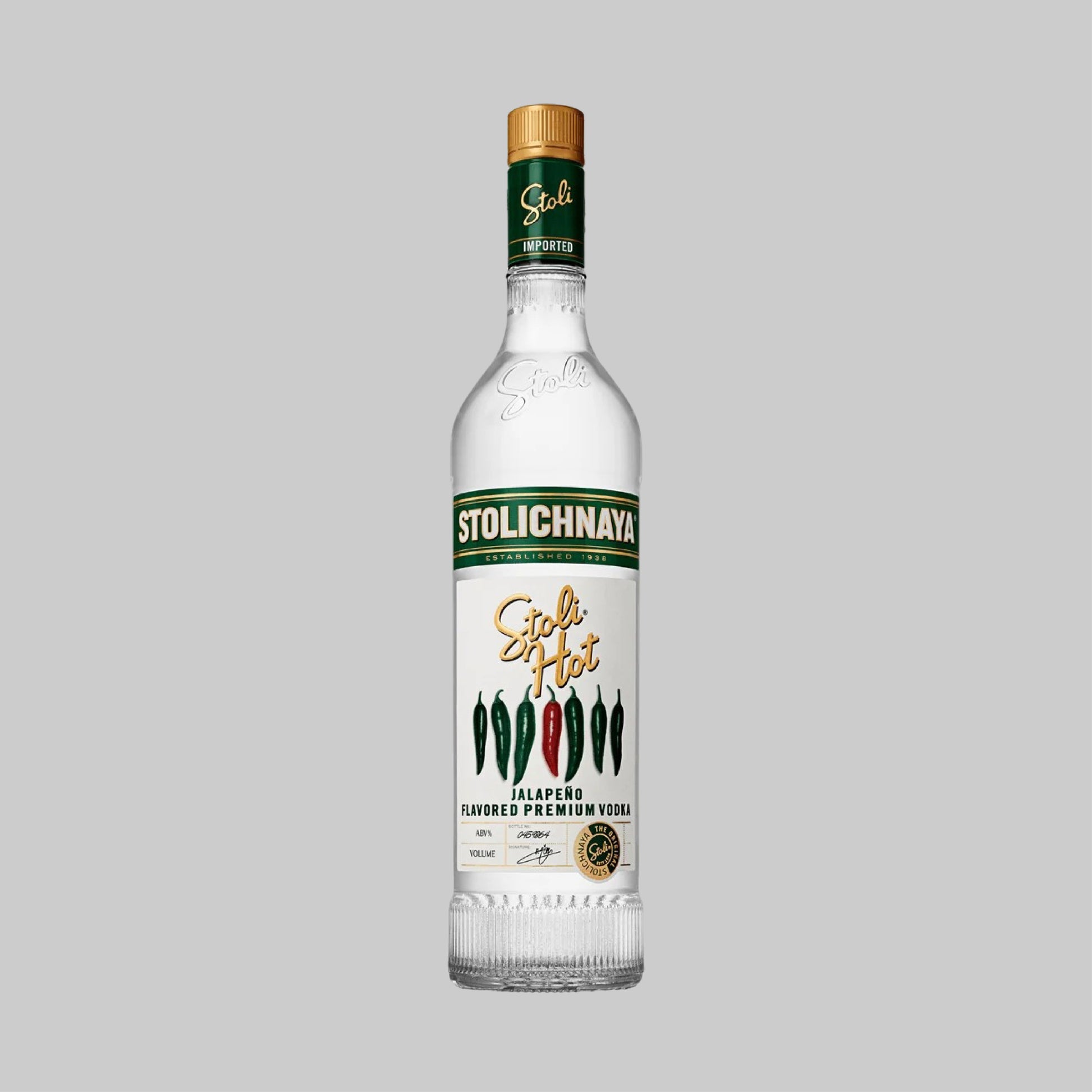 Stolichnaya Jalapeño Vodka 700ml 37.5% | TIME2DRINK