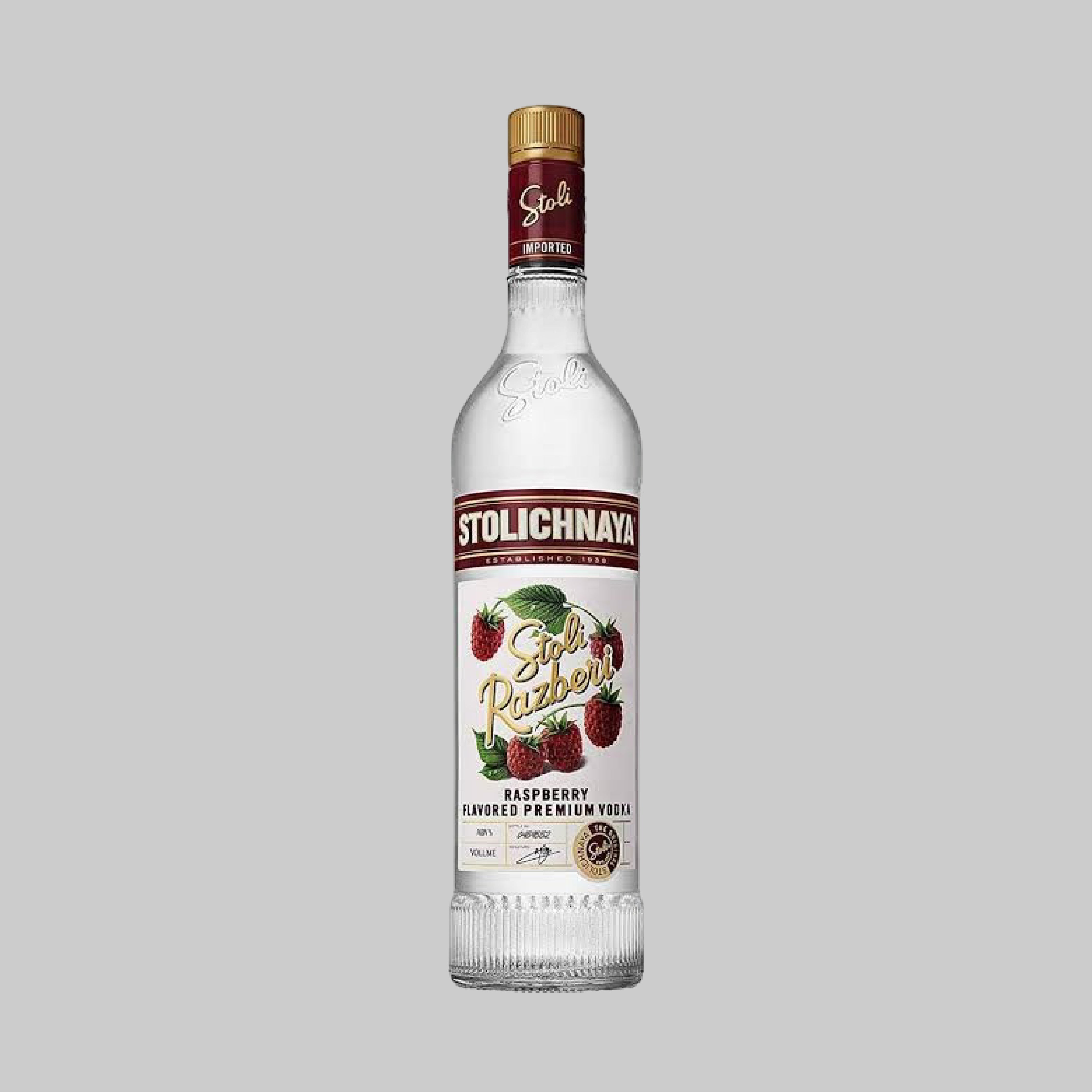 Stolichnaya Razberi Vodka 700ml 37.5% | TIME2DRINK