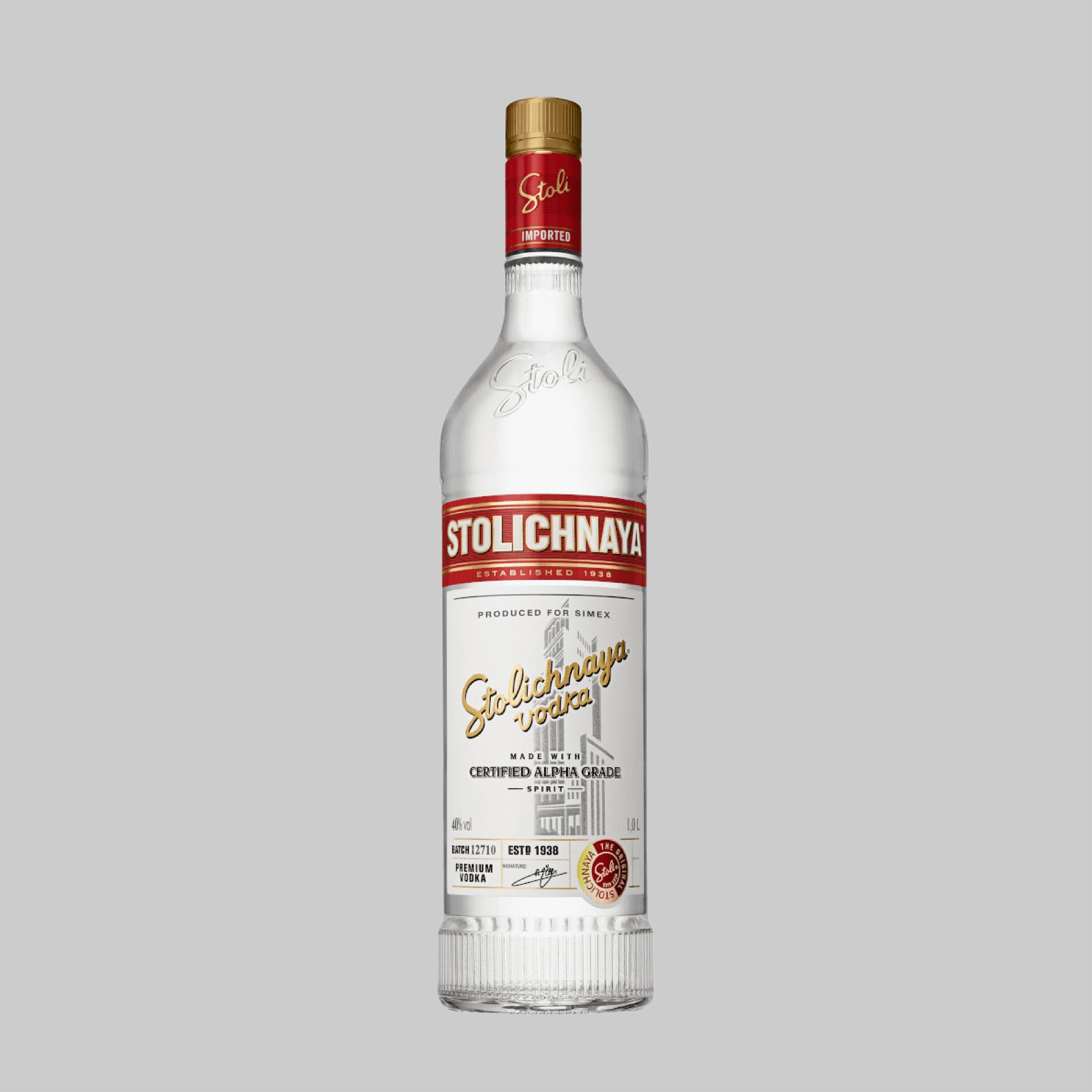 Stolichnaya Vodka 1000ml 40.0% | TIME2DRINK