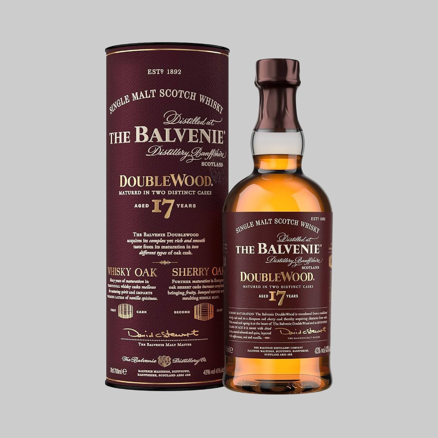 The Balvenie DoubleWood 17 Years Single Malt Scotch Whisky 700ml 43.0% | TIME2DRINK