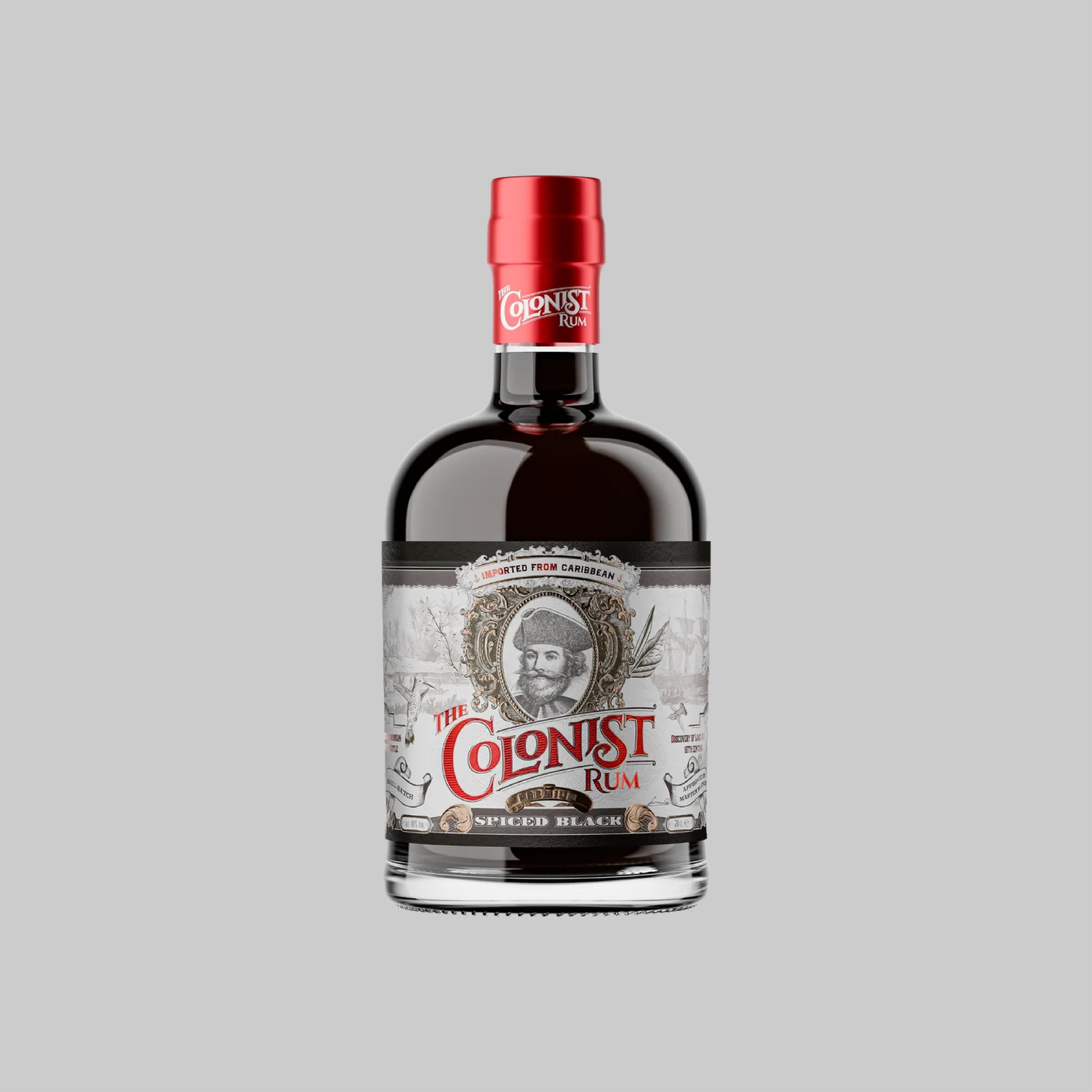 The Colonist Black Spiced Rum 700ml 40.0% | TIME2DRINK