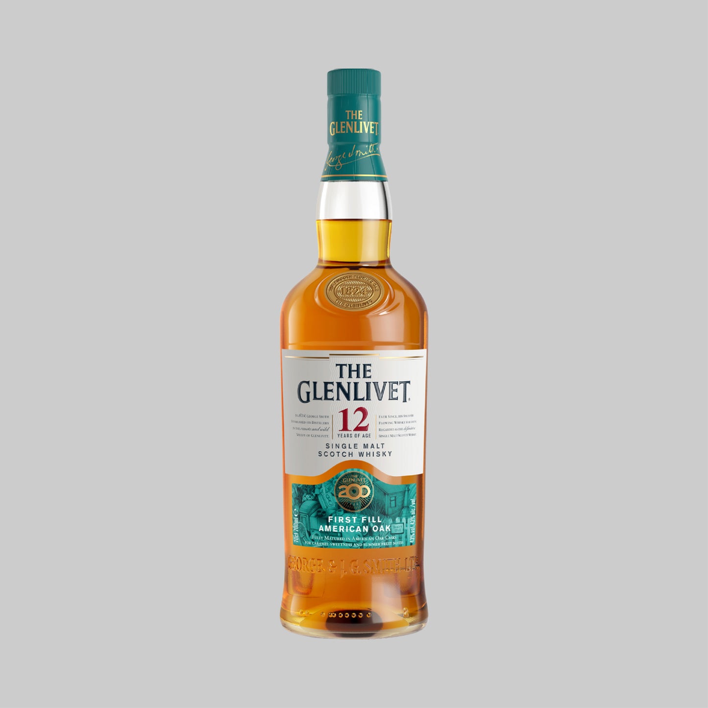The Glenlivet 12 Years 200th Anniversary Limited Edition Single Malt Scotch Whisky 700ml 43.0% | TIME2DRINK