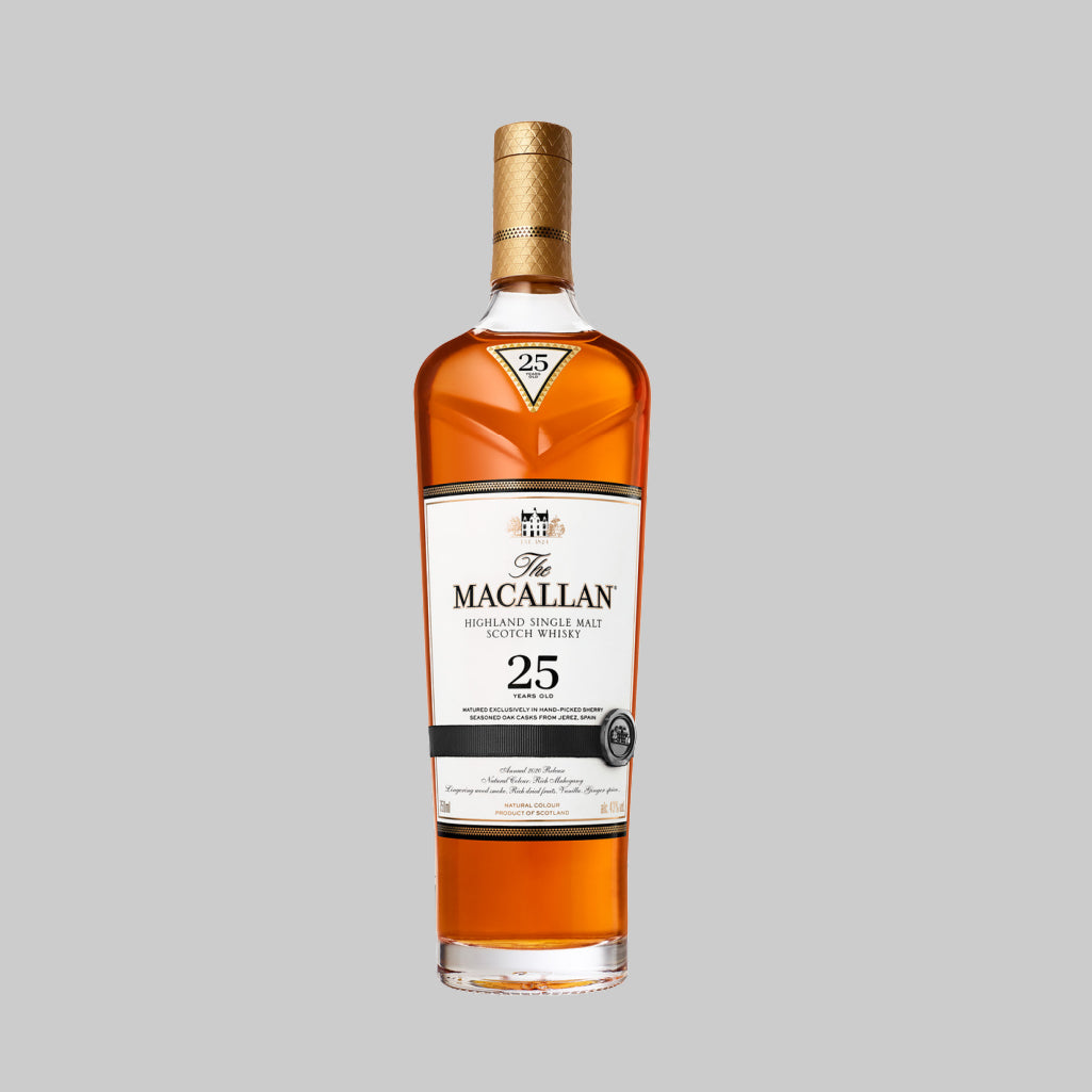 The Macallan 25 Years Sherry Oak Cask Single Malt Scotch Whisky 700ml 43.0% | TIME2DRINK