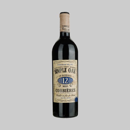 Vignobles Vellas Simple Oak 12 Mois Corbieres 2018 750ml 15% - Time2Drink